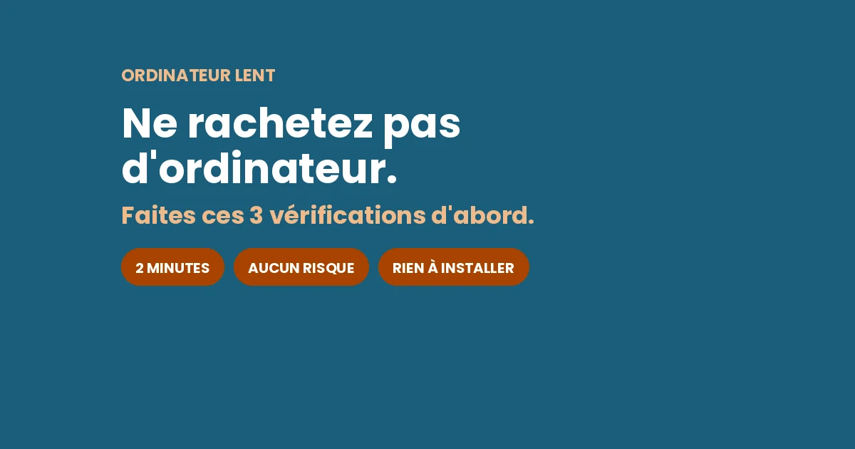 Ne rachetez pas d'ordinateur : faites ces 3 vérifications d'abord